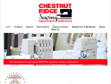 Tablet Screenshot of chestnutridgesewing.com